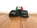 Copy of Gorra Tiburón (negra con bandera de mexico en visor)