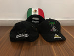 Gorra “calaca beach chilling” (negro con visor mexico)