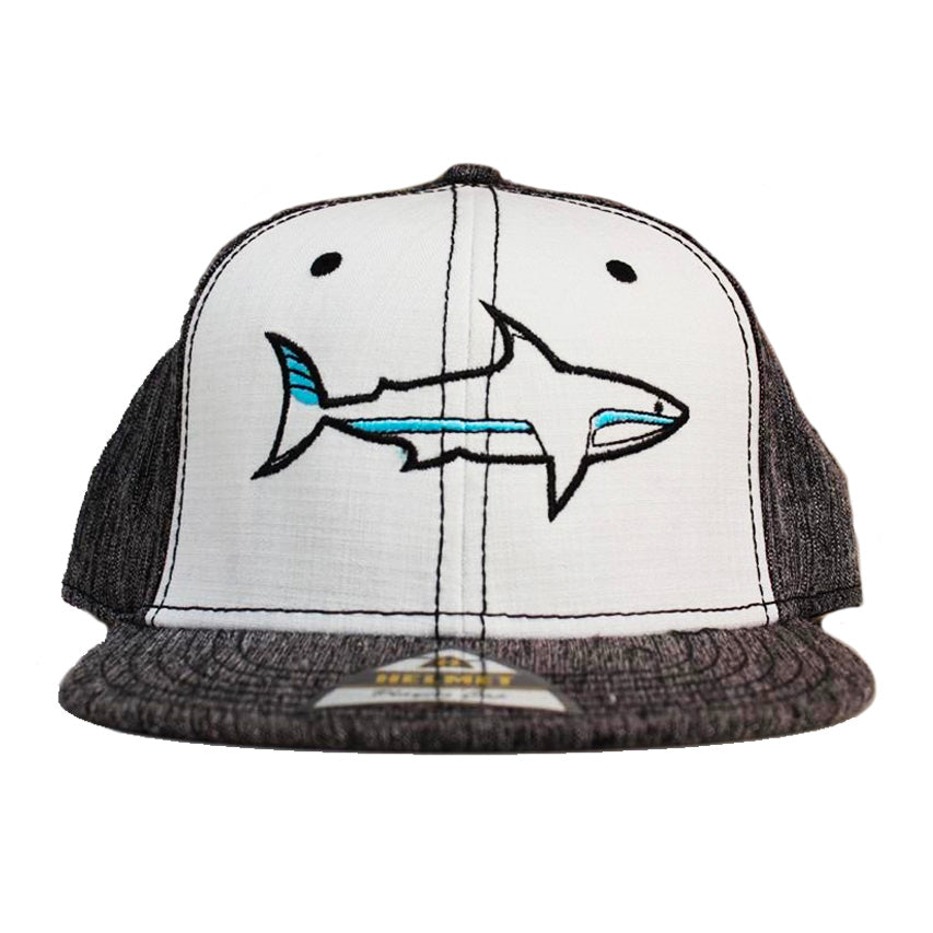 Gorra Tiburón (gris con blanco)